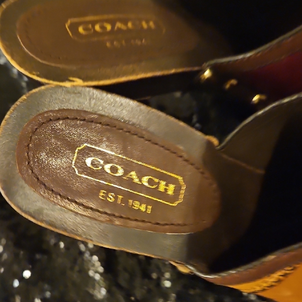 Coach Patchwork Leather Mules - image 3